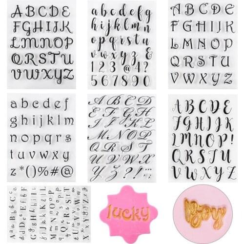 Stamps for Cookies Letters Cake Sweet Letters Stamp Decorating Tools Fondant Embossing DIY Alphabet Cutter Pastry Accessories