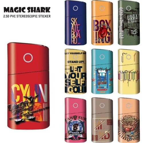 Magic Shark New Stereo Film Stickers For Glo Electronic Cigarette Accessory Protection Cover Sticker For Glo Vape Pod