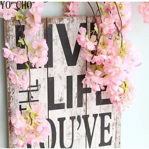 YO CHO Phalaenopsis artificial flowers wedding decoration blossoms Eustoma Fleurs Christmas Plants Home oriental cherry Silk