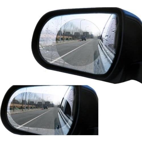 1 Pair Car Rear Mirror Protective Film Anti Fog Window Clear Rainproof Rear View Mirror Protective Soft Film Auto Accessories
