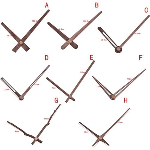 1PC 12 inch Clock Needle Quartz Replace Part Wooden Pointers DIY Wall Clock Hands