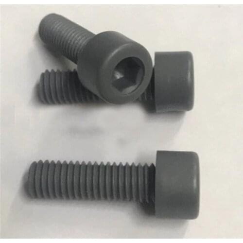 10Pcs M6 PVC Allen inner hexagon Round Cylinder head preservative plastic hex Acid and alkali resistant Screw 12mm-45mm L