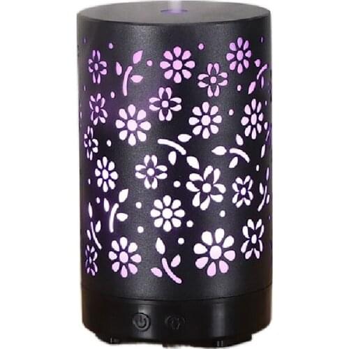 100ml Vintage Iron Art Ultrasonic Essential Oils Diffuser Aromatherapy Desktop Humidifiers Auto Off Electric Aroma Lamp For Home