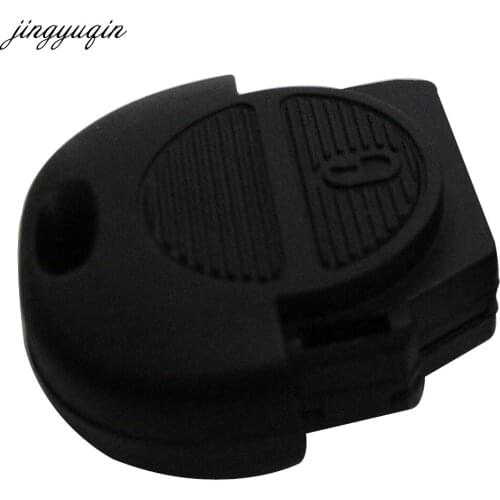 Jingyuqin 2 Button Remote Flip Fob Car Key Shell for Nissan Micra Almera Primera X-Trail Replacement No Blade