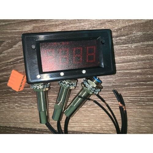 24v Three way tachometer for a variety of equipment Harvester speed monitoring reduction multi-axis sound light alarm