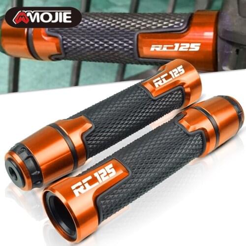 7/8" 22MM CNC Motorcycle handle grip ends handle bar Motorbike handlebar grips FOR RC125 2011 2012 2013 2014 2015 2016 2017
