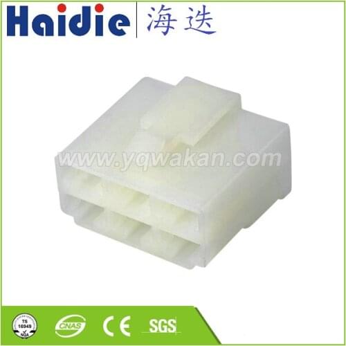 Free shipping 5sets 6pin plastic housing plug auto wiring harness cable female connector HD061-6.3-21