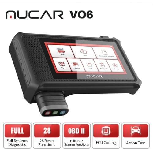 THINKCAR MUCAR VO6 OBD2 Scanner 28 Reset ECU Coding Active Test Car Code Reader Full System Diagnostic Tools Pk Thinkscan Max