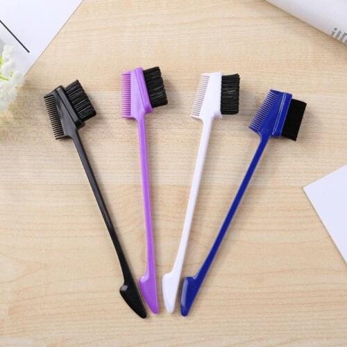 1PC Double Sided Edge Comb Beauty Hair Styling Brush Salon Hairdressing Tools Portable Hair Temples Comb Hair Brush