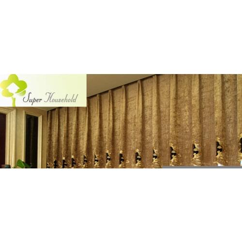 1 PC European Noble Luxury Room Curtains for Living Room Embroidered Voile Curtain for Bedroom Window Curtain Home Textile