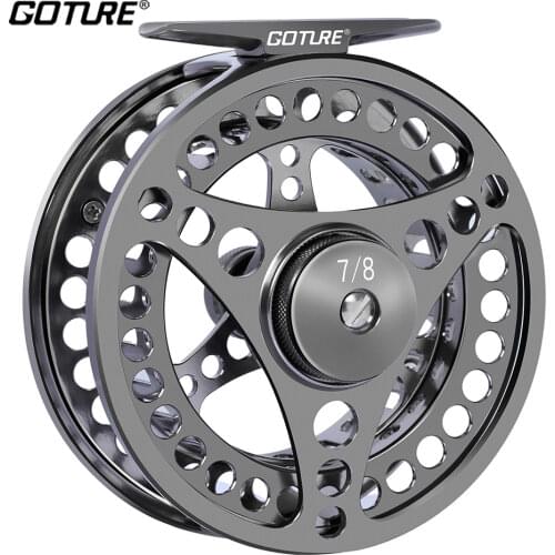 Goture 3/4 5/6 7/8 9/10 WT Fly Fishing Reel CNC Machined Waterproof Fly Reel Large Arbor Saltwater Trout Bass Carp Fishing Wheel