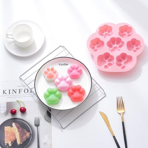 Cat Claw Silicone Mold Mousse Cake Mold Dog Claw Jelly Pudding Abrasives Epoxy DIY Handmade Soap Mold