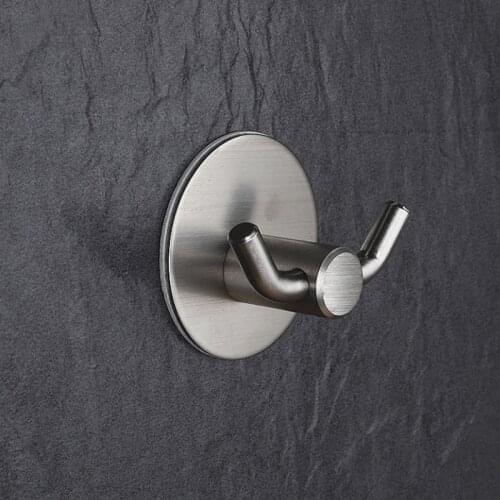 Round Bottom Hook Free Punch Towel Key Strong Sticking Hook Big Clothes Wall Hook Household Gadgets