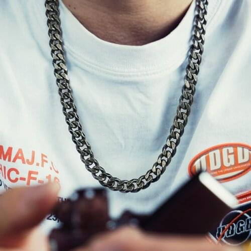 Cuban chain Hip pop design mens womens necklace stainless steel fashion Jewelry