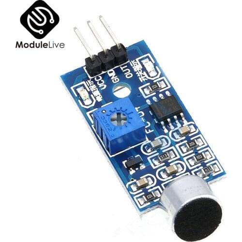 Microphone Sensor High Sensitivity Sound Detecter Voice Switch Detect Module For Arduino 3 Pin 3.3V-5V Digital Ouput Board Tools