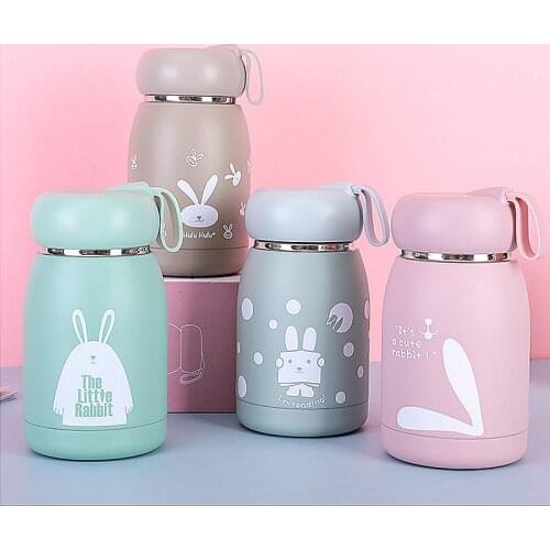 Fashion Cartoon Animals Thermos Bottle Children Student Cute Thermo Mug Stainless Steel Belly Cup Thermo Thermocup fast shipping