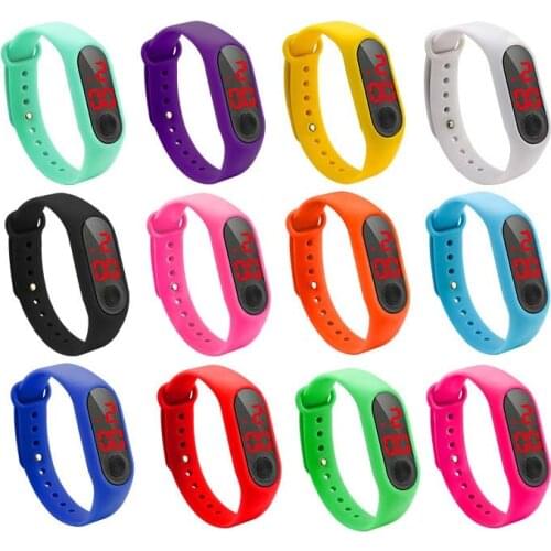 Mens Womens Sport Led Digital Watch Hand Ring Watch Led Sports Fashion Electronic Watch Silicone Eectronic Watch