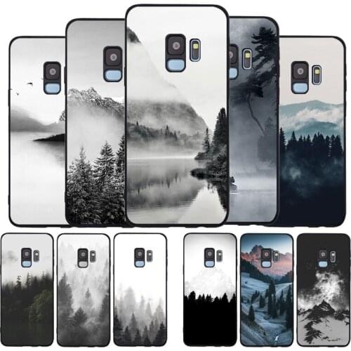 Mountain Pine Tree Forest Soft phone Case For Samsung S20 S10 S9 S8 S7 edge Plus Lite For Note 8 9 10 A6 A7 A8 A9 Cover