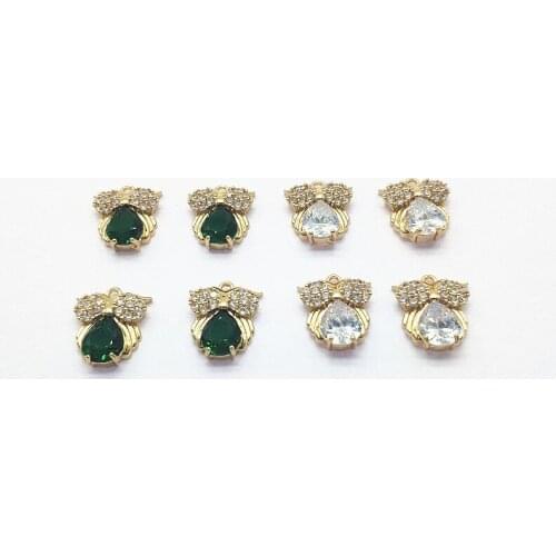 New arrival! 18x15mm 30pcs Crystal/Cubic Zirconia owl shape Charm for Hand Made Earrings DIY,Jewelry Findings & Components