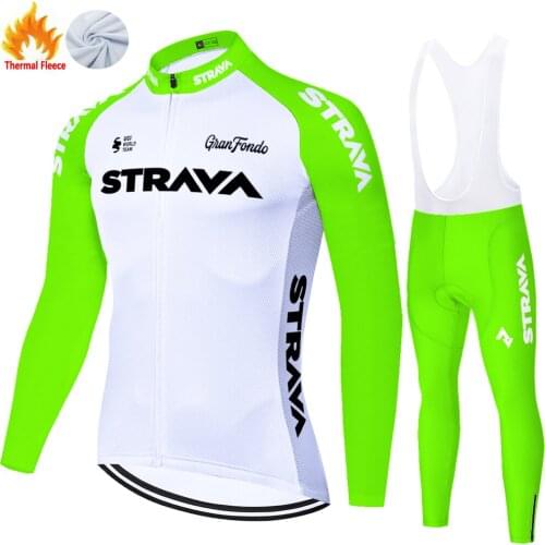 NEW STRAVA cycling jersey 2021 Winter Thermal Fleece warm bike clothes ciclismo equipación ​​​20D camiseta ciclismo masculino