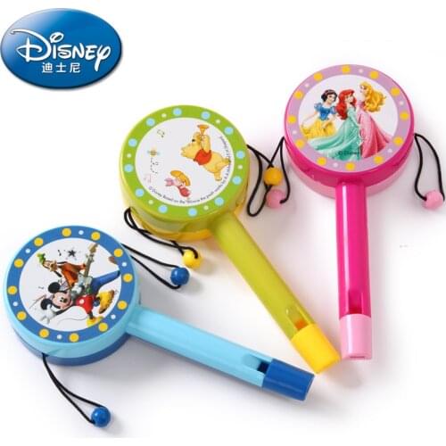 Original Disney Princess Series Mickey Minnie Rattle Baby Rattle Baby Rattle Tambourine Tambourine Music Instrument Toys for Kid