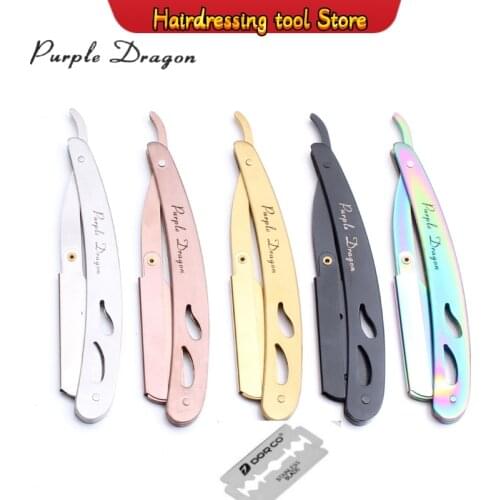 4 color men and women professional hair removal shaving pubic hair armpit hair barber knife tool to send the blade foldable