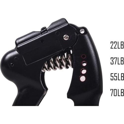 Adjustable Wrist Forearm Strength Trainer Finger Hand Gripper Ring Exerciser