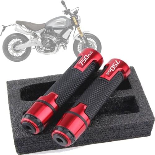 FOR Ducati 750SS SS750 1998 1999 2000 2001 2002 2003 Moto Handle Grips 7/8" 22mm Motorcycle Handlebar Handles Grips End