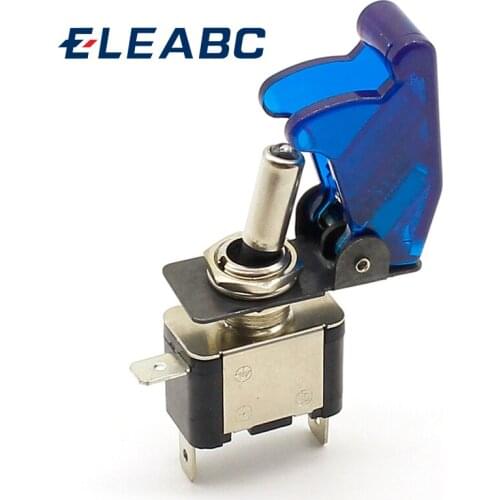 1pcs High Quality Blue 12V 20A Racing Car Truck Boat Cover LED Push Button Rocker Toggle Switch Control+ dust cover