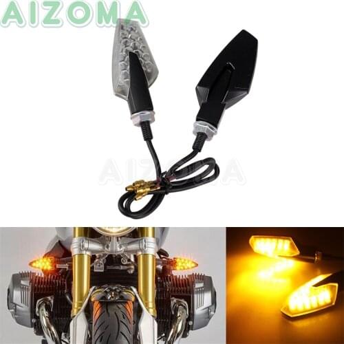Universal Turn Signal Blinker Motorcycle LED Indicator Flasher Lights for Suzuki Honda Kawasaki Yamaha FZ MT07 MT-09 FZ-09 6R/8R