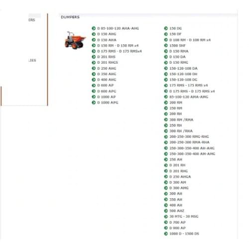 AUSA Spare Parts and Workshop Manuals 2018