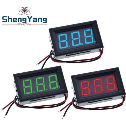 0.56 Inch Mini Red Green Blue LED Display Panel Voltage Meter Voltmeter Home Use Voltage 3 Three Digital DC 4.5V 30V 2 / 3 Wires