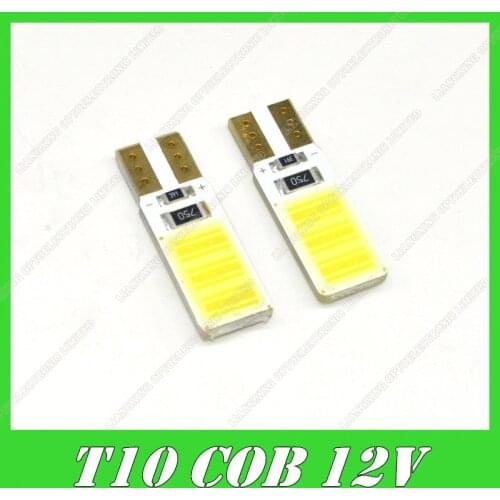 1PCS T10 led cob w5w led W16W Car T10 COB Error Led car Motorcycle source W5W 168 Wedge Door Instrument Side Bulb Lamp