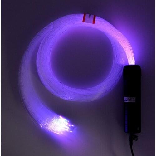 6W 200pcs 0.75mm 2M RGBW LED Fiber Optic APP&Remote Music Mode Starlight Headliner PMMA Cable Ceiling SKY Lighting Kit