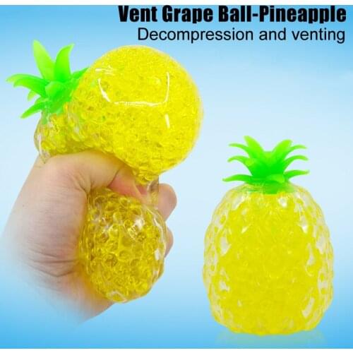 Pineapple Decompression Vent Ball for Adults Children Anti-anxiety Stress Relief Squeezing Ball Toy GQ