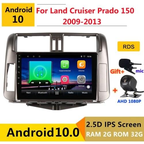 Android 10 Car DVD Multimedia Player GPS For toyota land cruiser prado 150 2009 2010 11-2013 audio auto radio stereo navigation