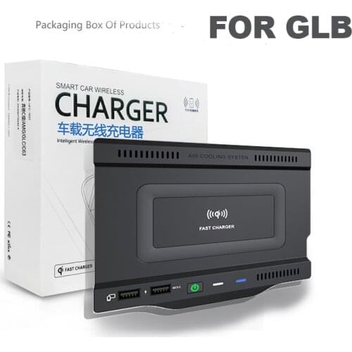 Car Wireless Charger FOR Mercedes Benz AMG A35L W177 W246 A180 A200 B200 GLB 2019 2020 Wireless Phone Holder 10W