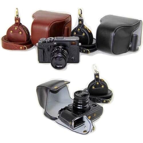 Black/Coffe Digital Camera Cover Genuine Leather Case for Fujifilm X-PRO2 Fuji X-PRO 2 Battery Take Out Case