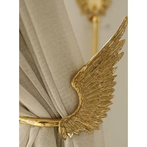 Curtain Holder Living Room Bedroom Brass Curtain Tieback Hooks Holdback Metal Curtain Hook Home Decoration Accessories 2pcs/set