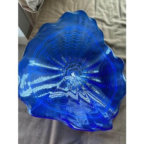 Home Decor Hand Blown Murano Glass Plates Custom Made Hand Blown Glass Hanging Wall Plates