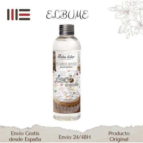 Boles D 'olor Coco Cupcake-Mikado replacement 200 ml. Perfumes from your home, rattan rods included, diffuses the fragrance
