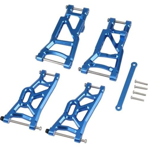 Metal Front & Rear Suspension Arms & Tie Bar Upgrade Parts Set for 1/10 Traxxas 2WD Slash 2555 3631 2532