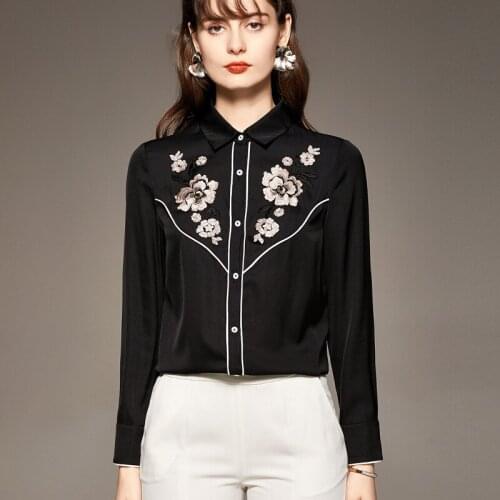 KXMZ Women's Shirts With Embroidery