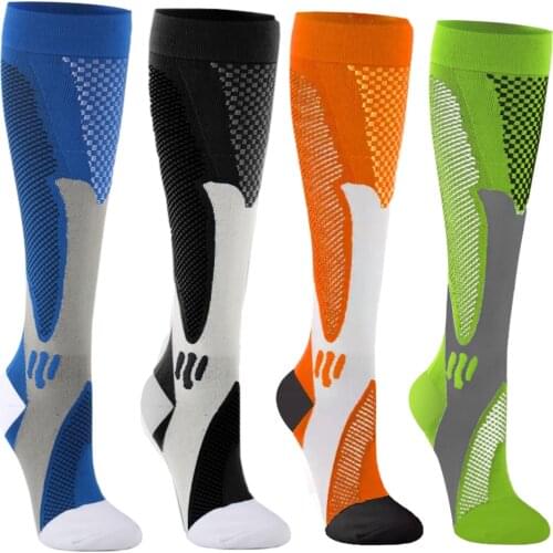 Running Flight Travel Compression Socks Tired Anti Varicose Veins Stockings For Men Women Travel Anti Fatigue Women Men Socks