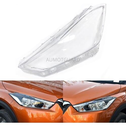 Car Headlight Lens For Nissan Kicks 2017 2018 2019 Car Headlamp Cover Replacement Auto Shell Cover