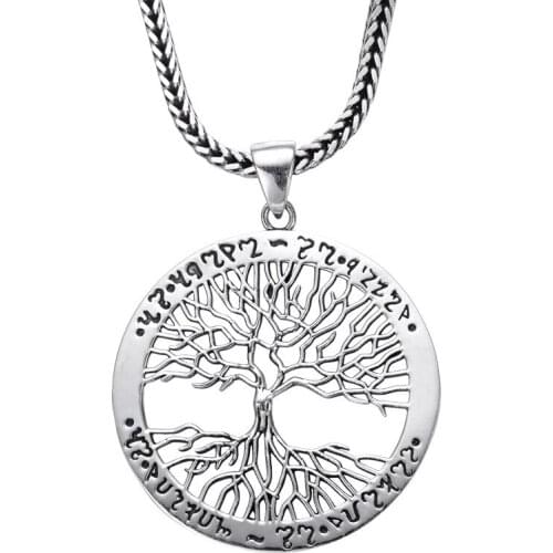 YSH New 100% 925 Sterling Silver Family tree Pendant Necklaces 2020 Mens Fashion DIY Jewelry Valentines Day Gift Free Shipping