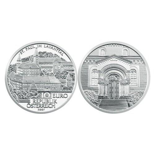 Austria 2007 Lavante Valley 10 Euro Commemorative Silver Coin Genuine euro Collection real original coins