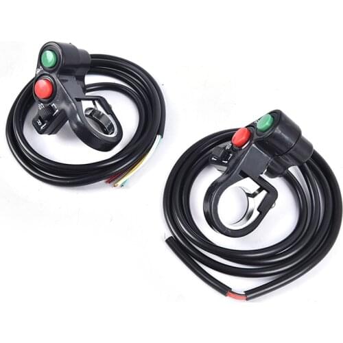 7/8 Inches Motorcycle Switch Electric Bike Scooter 3 In 1 ATV Quad Light Turn Signal Horn ON/OFF Button For 22mm Dia Handlebars