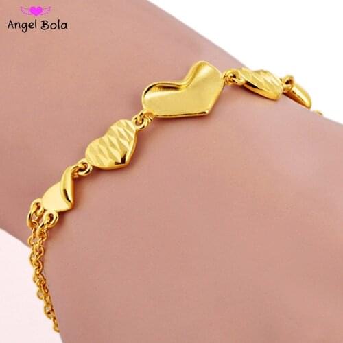 Luxury Golden Jewelry Muslim Turkish Bracelet Ethiopian African Women Dubai Bracelets Party Wedding Halloween Gift Wholesale