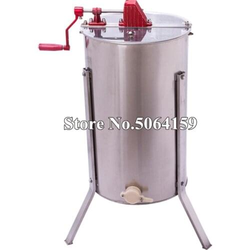 Manual Honey Extractor 2 Frames Stainless Steel Honeycomb Bee Honey Centrifuge Beekeeping Equipment